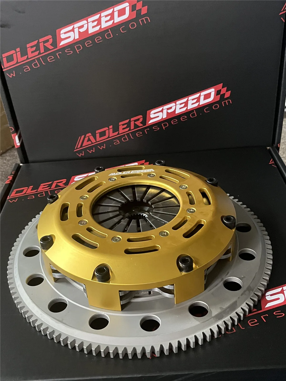 

ADLERSPEED Race Clutch Twin Disc Kit For Mitsubishi Lancer Evo 4 5 6 7 8 9 2.0L 4cyl Turbo 4G63 Medium WT