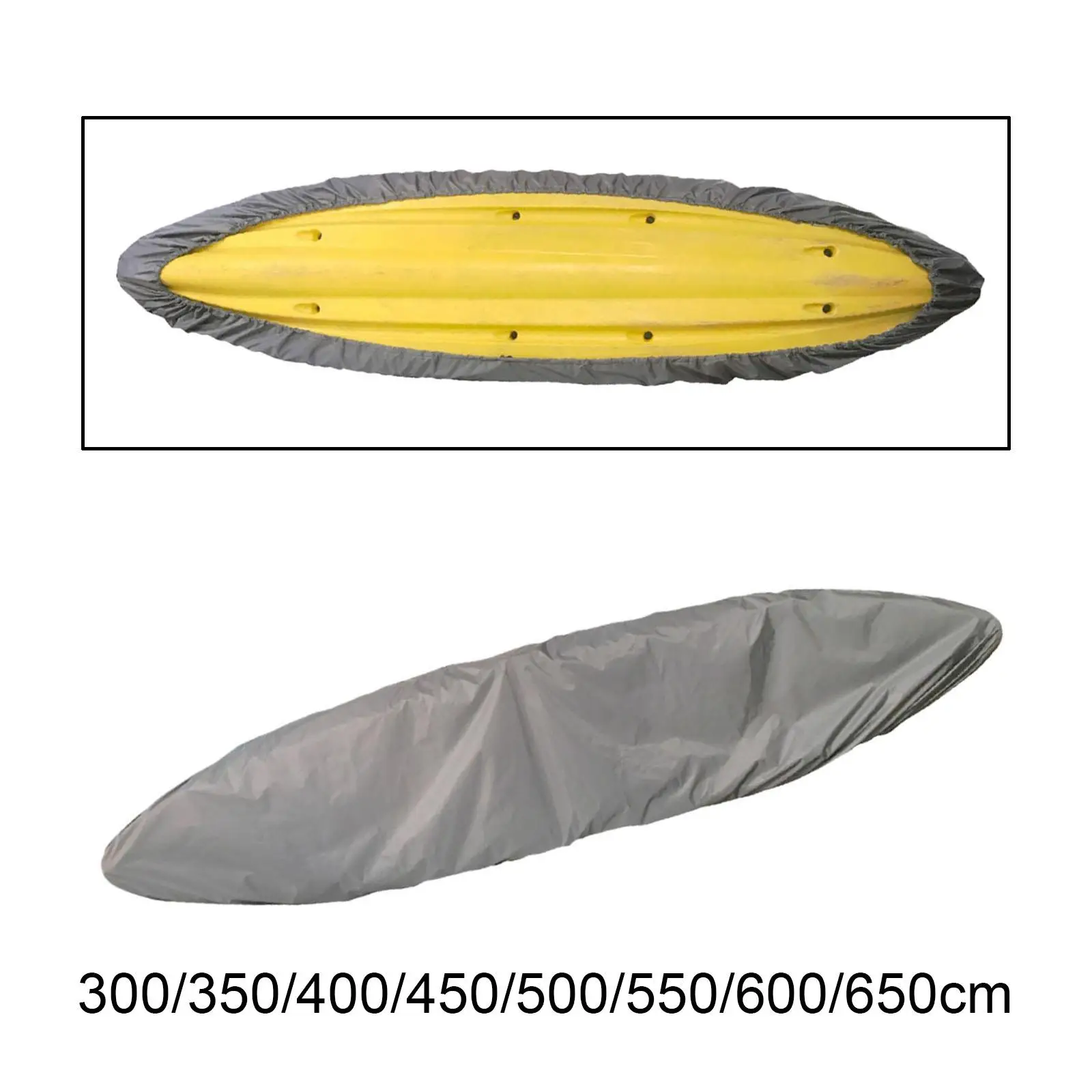 Kayak Covers Sun Protection Dustproof Boat Shade Skirt for Fishing Paddle Boards Indoor Outdoor Storage