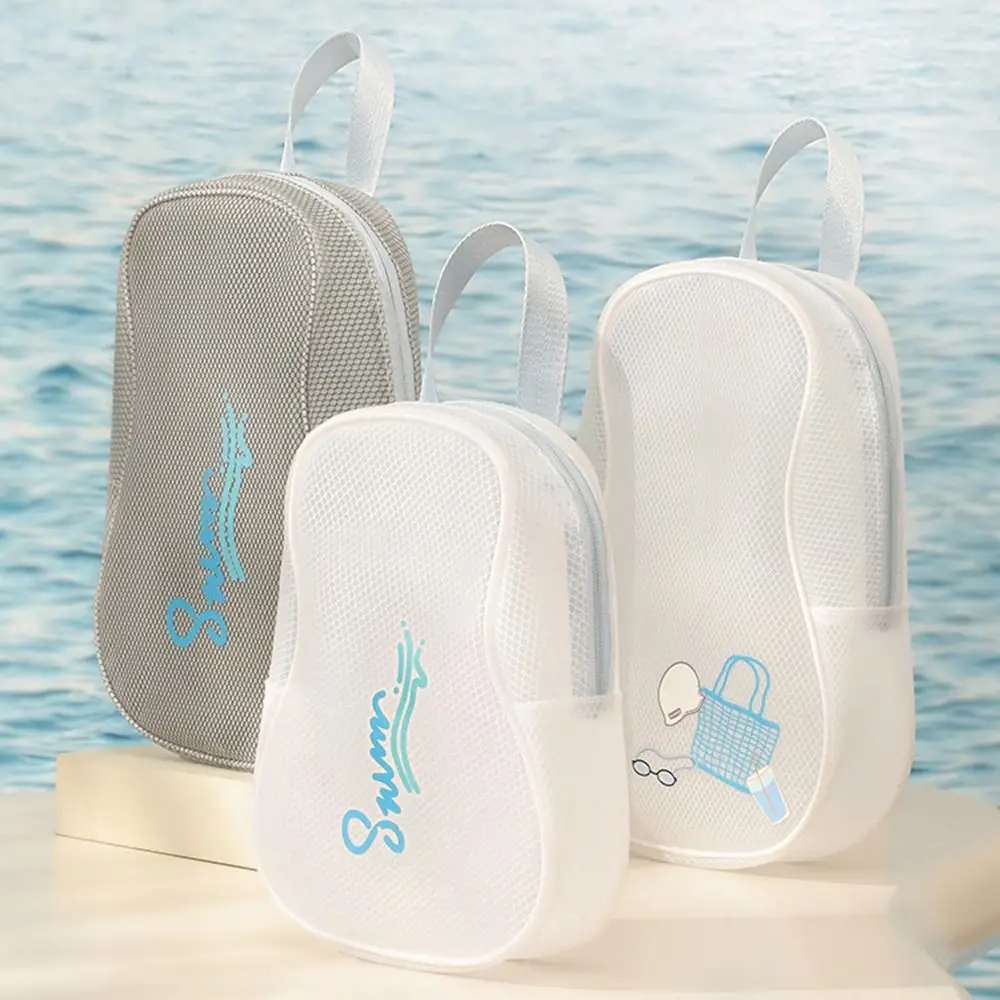 Casual EVA Waterproof Storage Bag Portable Large Capacity Swimming Handbag Translucent Zipper Toiletries Organizer Rafting