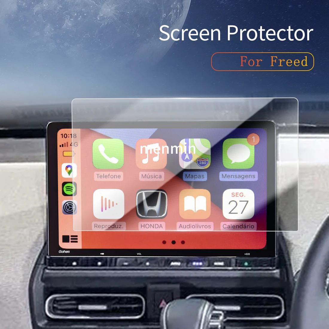 

Car Stickers Dash Carplay Mirror Screen Protector Display Tempered Glass Protective Film Vehicle For24 Honda Freed
