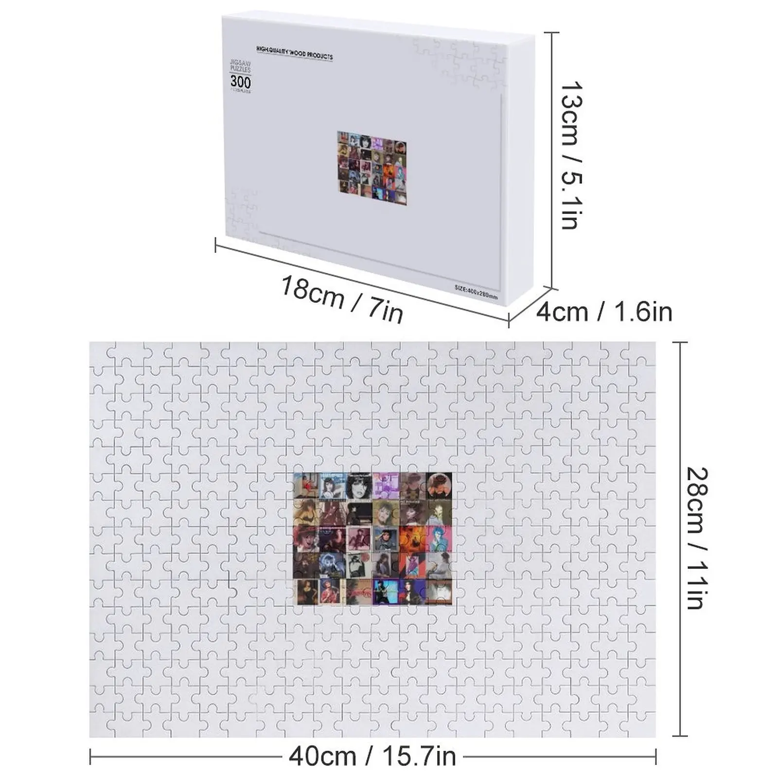 أغطية أحجية الصور المقطوعة من بات بيناتار، لعبة أطفال وودز للبالغين مع ألغاز اسم شخصي