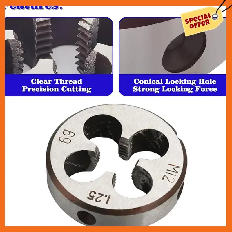 -A20Z M12 X 1.25Mm Metric Tap And Die Set Threading Tool Kit Thread Tap And Round Thread Die