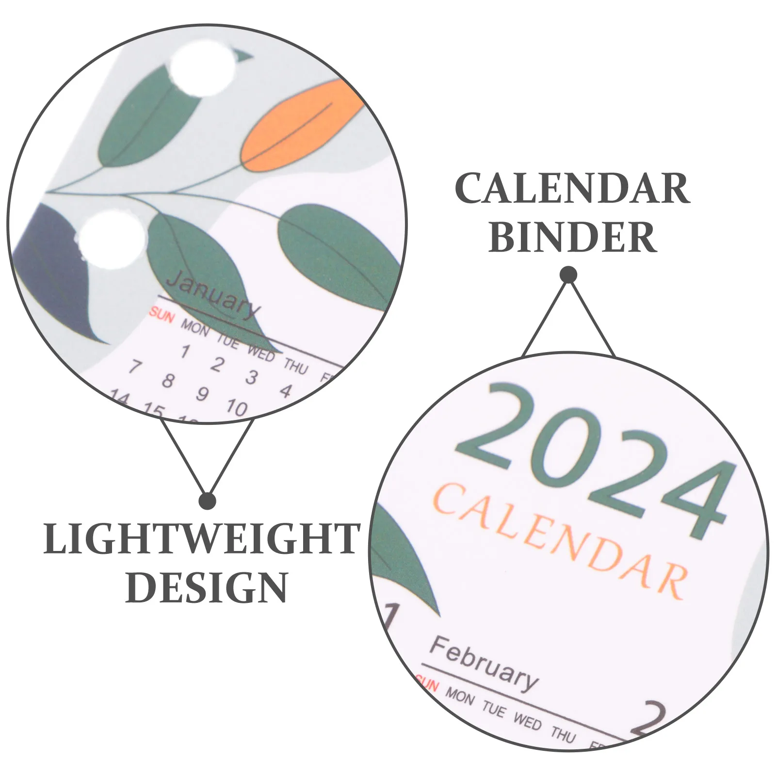 

Multi Functional Calendar Binder Dividers Exquisite Workmanship Calendar Notebook Separator Reminds Daily Tasks Organize Life