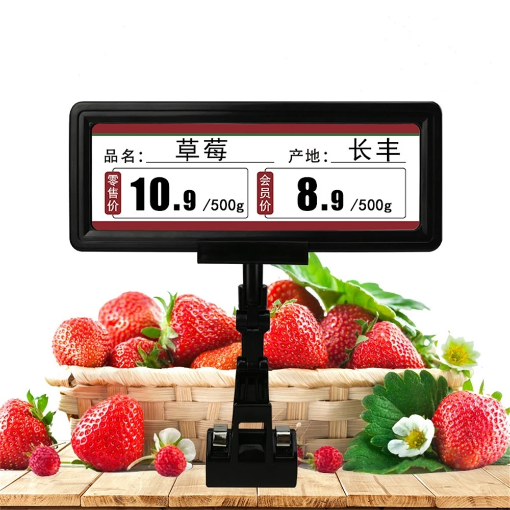 1pcs Pop Promotion Price Sign Display Posted Label Card Plastic Holder Frame