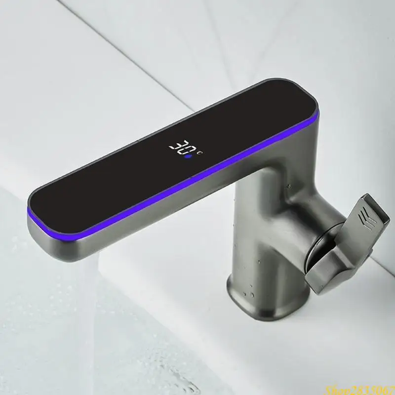 

Практичный смеситель для контроля температуры в реальном времени с входной трубой 60 см, удобный для улучшения стиля ванной 831F