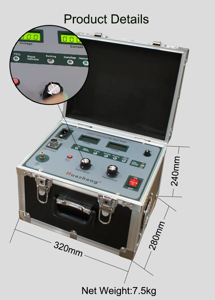 Produkte, die der Verhandlung unterliegen digital 60kV 80kV 100kV DC Hipot Tester 5ma Gleichstrom Gleichstrom Hochspannung generator Lieferant