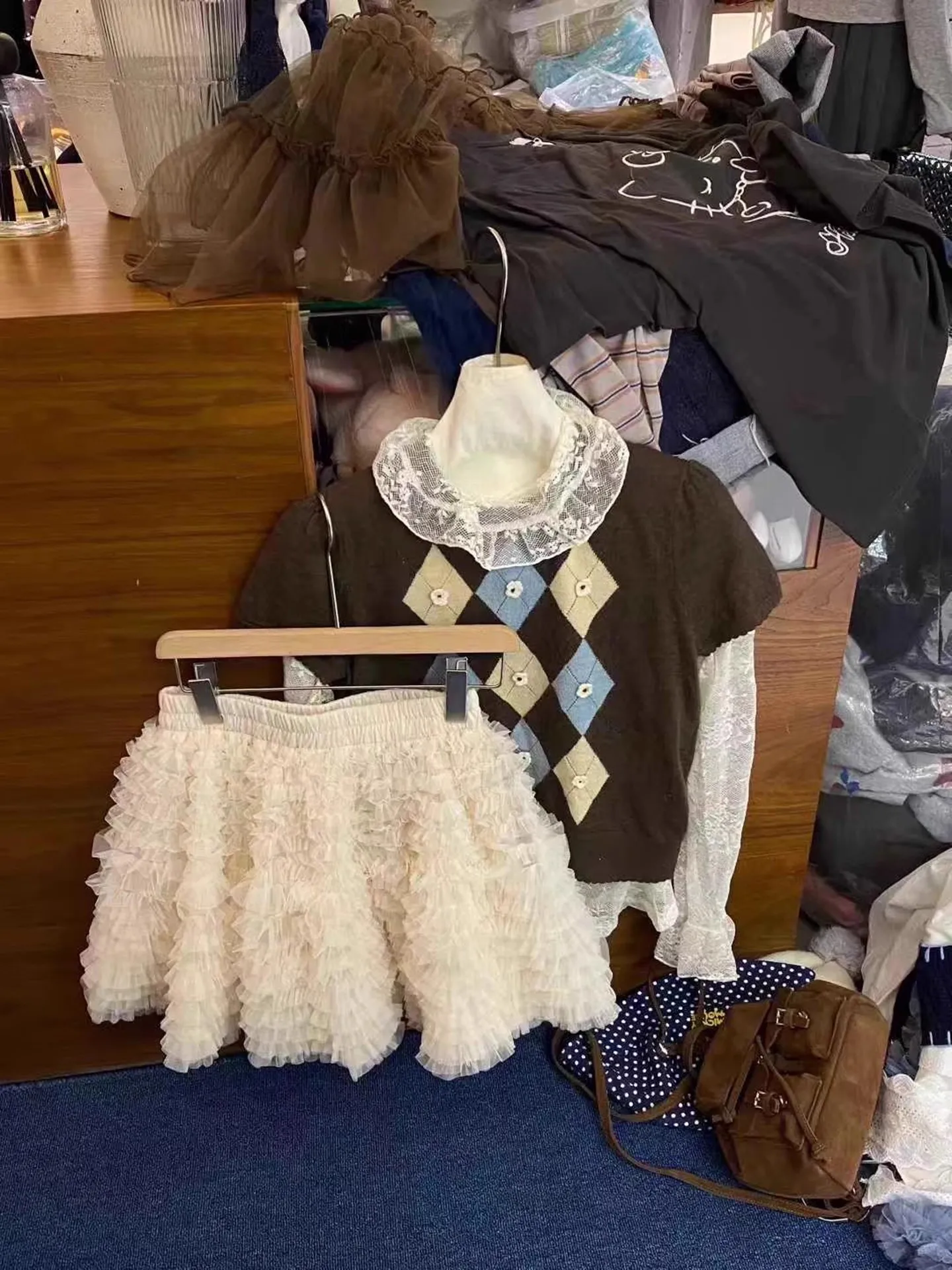 Sweet Lolita Girl Women Tulle Tiered Mini Skirt Ruffled Layered Design Elastic Waist Skirt Multi-Color Fluffy Casual Party Wear