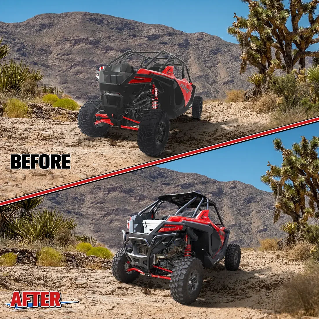 UTV Rear Bumper Compatible with Polaris RZR PRO XP / 4 2020 2021 2022 2023 UTV Heavy Duty RZR PRO XP Bumper Accessories