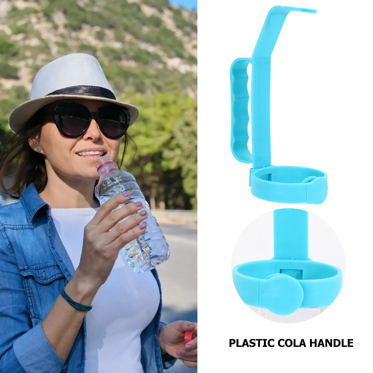 Beverage Handle Beverages Bottle Plastic Pouring Creative Grab Soda Drinkeware Bottled Grip Bar Holding Water Dispenser