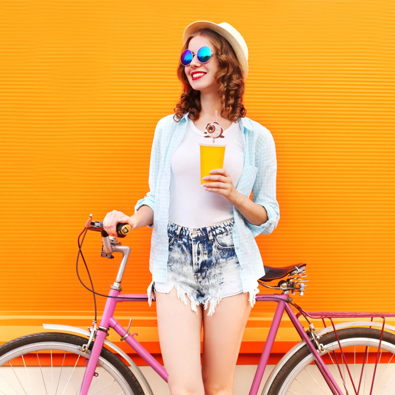 

24Pcs Halloween Straws Spider Paper Smooth Drinking Straws for Beverages Cocktails Juice Party Halloween Supplies