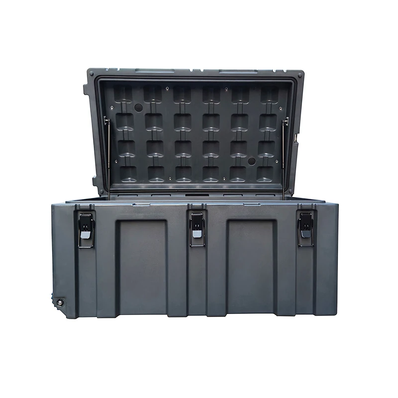 LLDPE Heavy Duty Rotomolded Plastic Tools Set Box Wheeled Toolbox With Handles