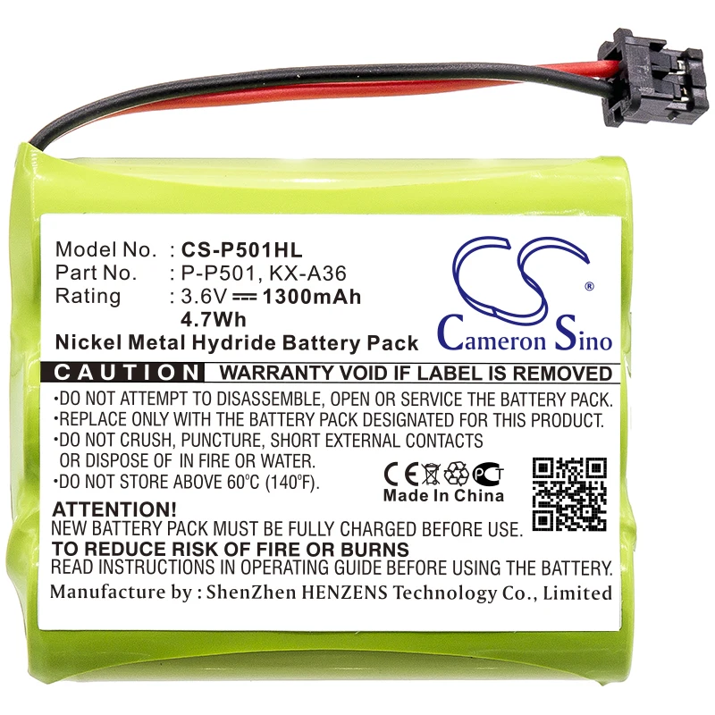 

Ni-MH Cordless Phone Battery for Memorex,Sony,Cobra,Toshiba,Casio,Sharp,Southwestern Bell,BELL PHONE,GP,Sanyo,GE,3.6v,1300mAh,