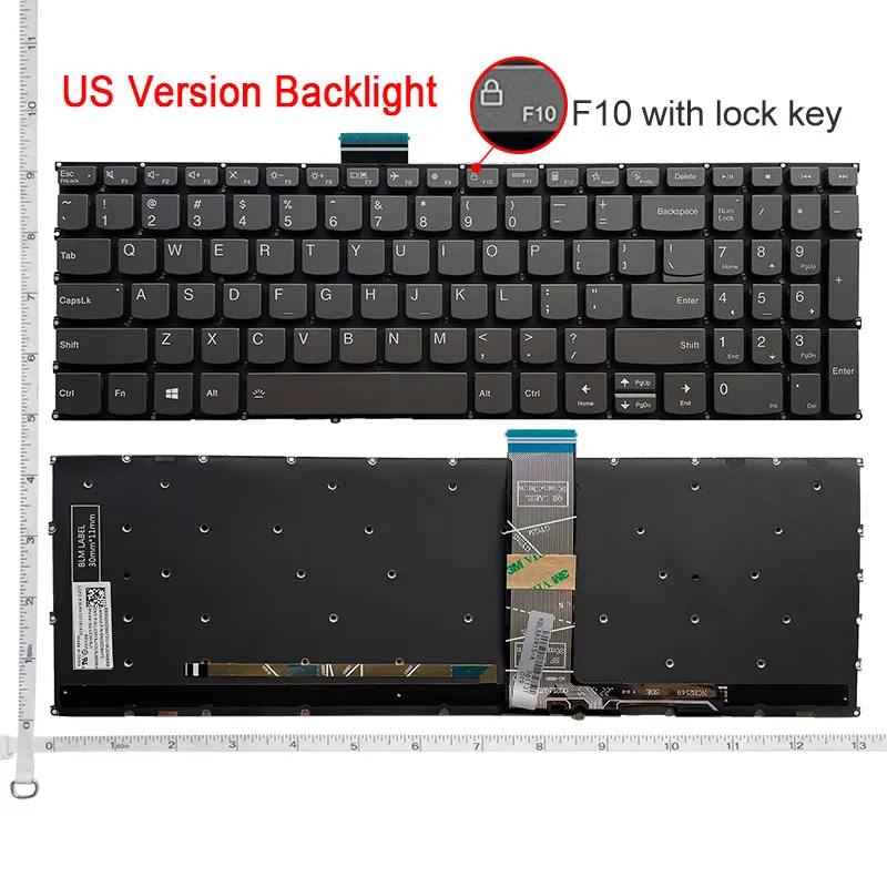 US keyboard For Lenovo ideapad 3-15ALC6 3-15ITL6 3-17ALC6 3-17ITL6 XIAOXIN 16 IRL8 ABR8 IAH8 Slim 5 16 E5-IAP ABA