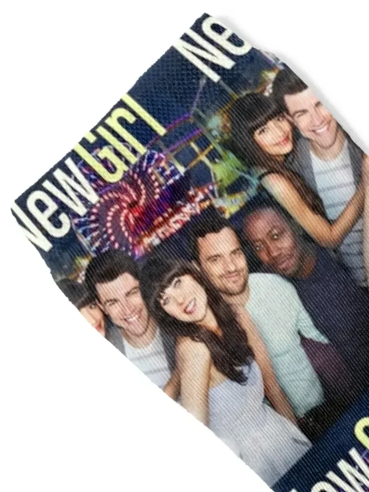 New girl on fox tv show poster Socks funny sock cotton Women's Socks Men's