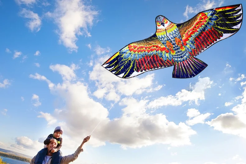 NEW Arrive Outdoor Fun Sports 1.6m Eagle Kite With Handle And Line Good Flying