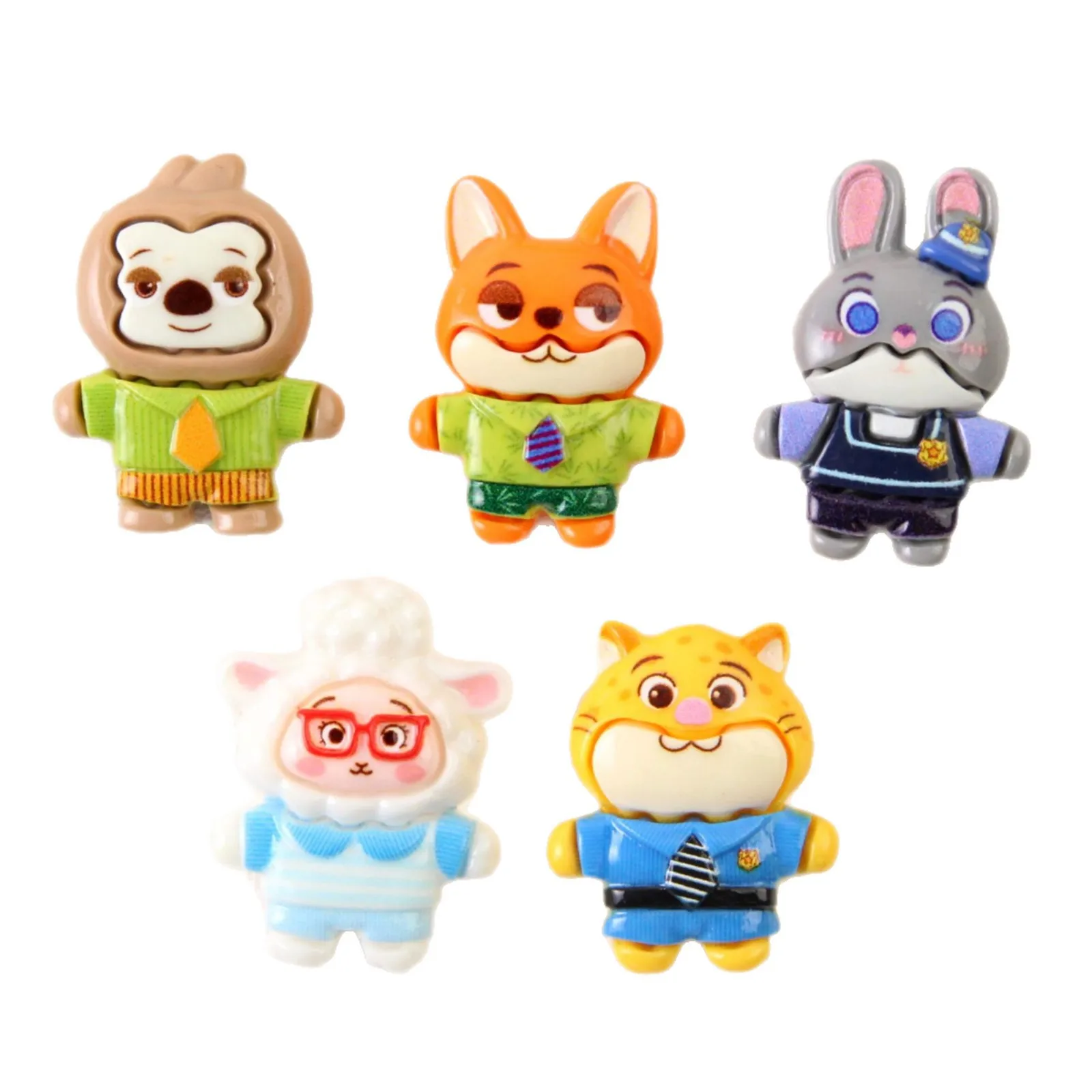10/100PCS 폭발적인 인기 동물 도시 레진 소형 액세서리 수제 DIY 보석 액세서리 창의적인 만화 레진 액세서리