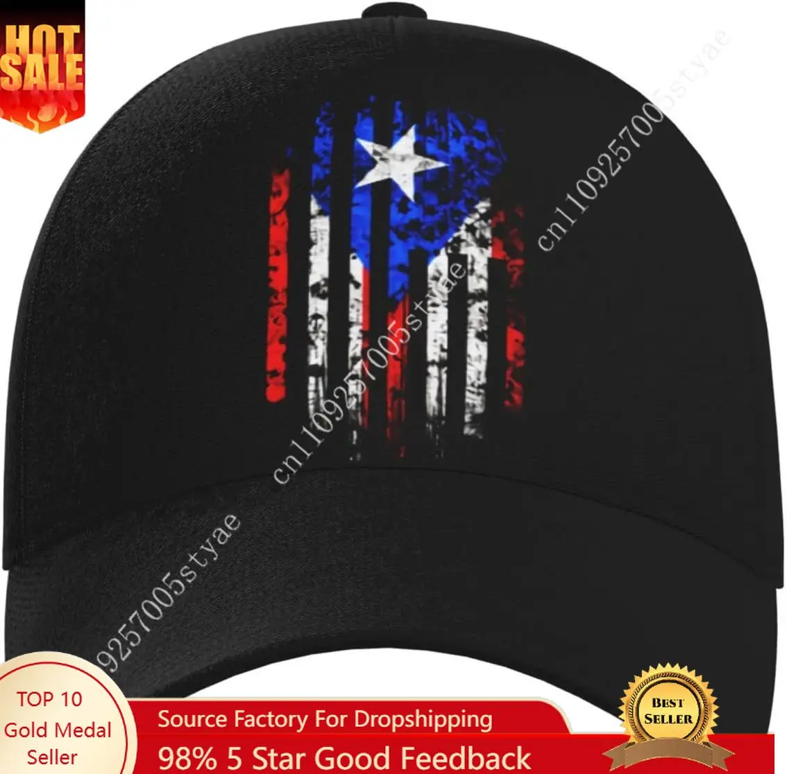 

Puerto Rico Flag Hat Man Woman Baseball Cap Fashion Sunhat Adjustable Dad Hats Trucker Caps for Running Outdoor Snapback Hat
