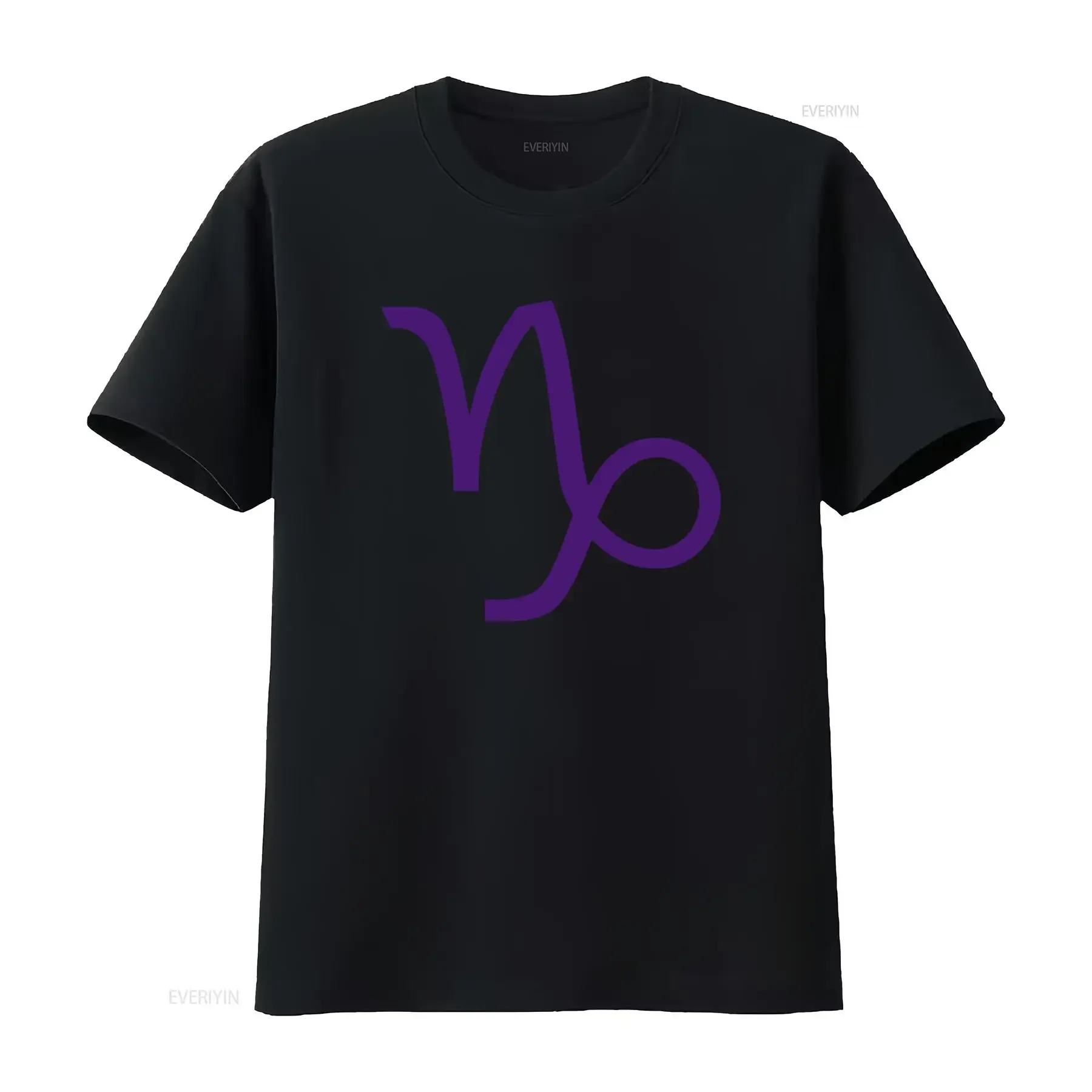Homestuck Gamzee Makara Capricorn Purple Symbol Print Comfortable T Shirt Jersey vintage Washed Casual Breathable Slightly