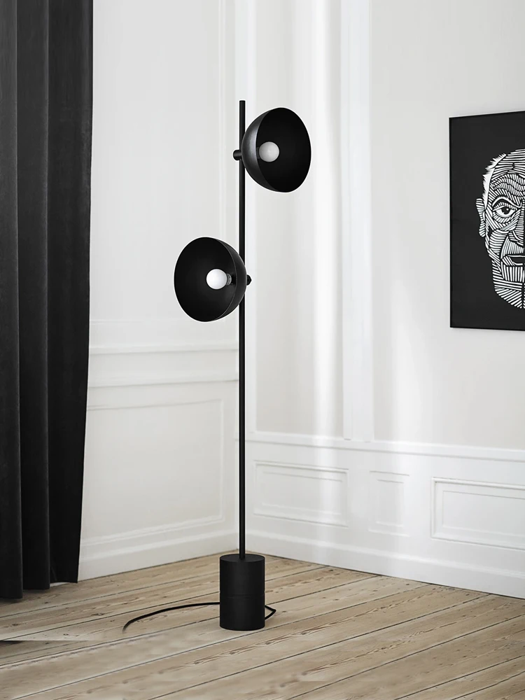 Imagem -04 - Modern Minimalista Nordic Metal Floor Lamp Black Standing Light Hotel e Quarto de Hóspedes Luxury Living Room Lamp