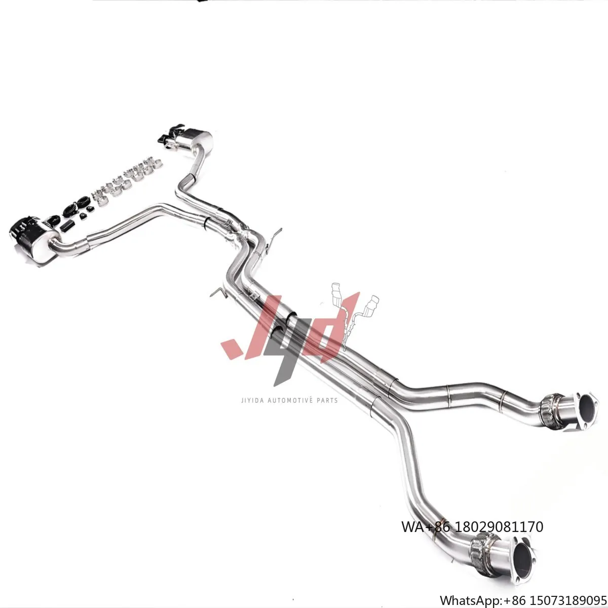 

JYD Exhaust System Cat Back Pipe Front Pipe for S4/S5 B8.5 B9 3.0T 2019-2023 With Front Exhaust and Tips