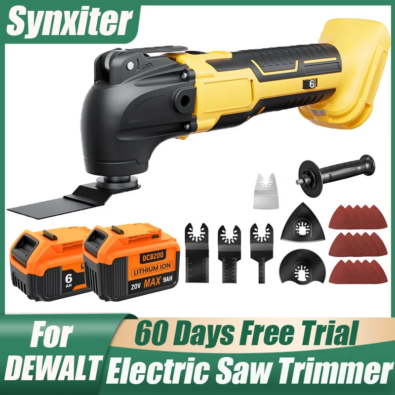 

Oscillating Multi Tool For DEWALT DCB200 18V Battery Cordless Electric Saw Trimmer Wood Cutting Polishing Renovator Machine