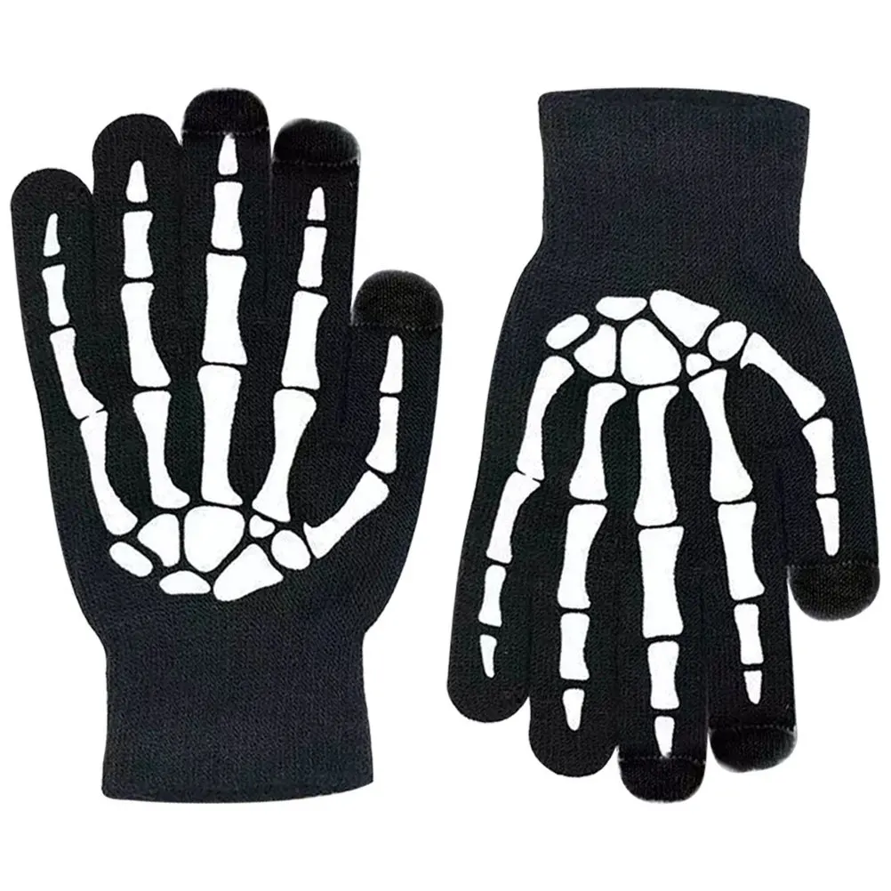 

WESIEVYA Glowing Full Finger Gloves Warm Fashion for Men Party