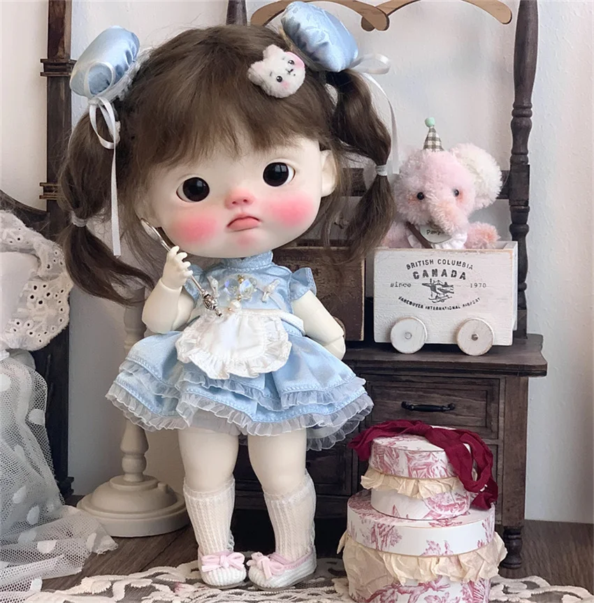 BJD Clothes set Big Head DianDIan  [Little Maid]5-piece set bjd doll accessories(no doll)