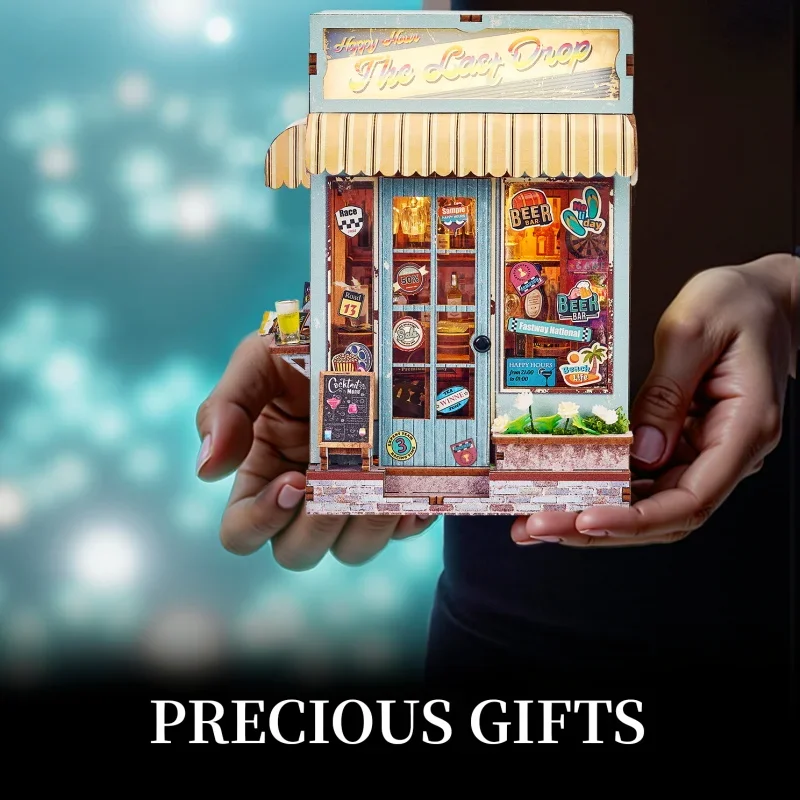 

Кукольный домик Casa Dollhouses «Последняя капля»: деревянный миниатюрный конструктор с мебелью, 3D-пазл для подарков друзьям