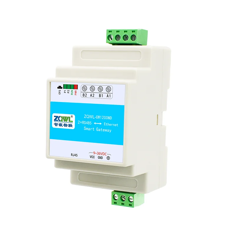 

2-Channel RS485 to Ethernet Module Serial Server ModbusRTU to TCP Network Edge Computing Gateway