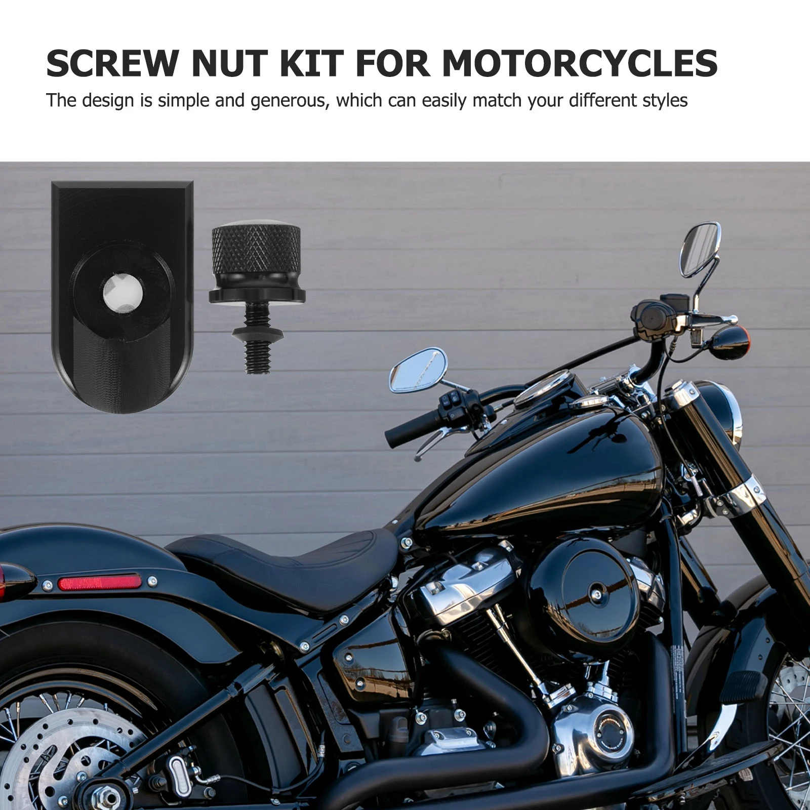 

Cushion Screws Motorcycle Seat Nut Mount Refit Bolt Rear Aluminum Alloy Long Modification Accessories