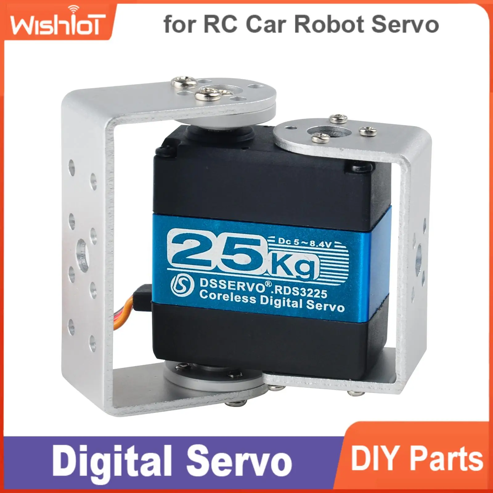 RDS3225 25KG Digital Servo Coreless มอเตอร์แรงบิดความเร็วสูงเกียร์โลหะกันน้ํา 180/270 องศาสําหรับ RC หุ่นยนต์รถ Arduino DIY