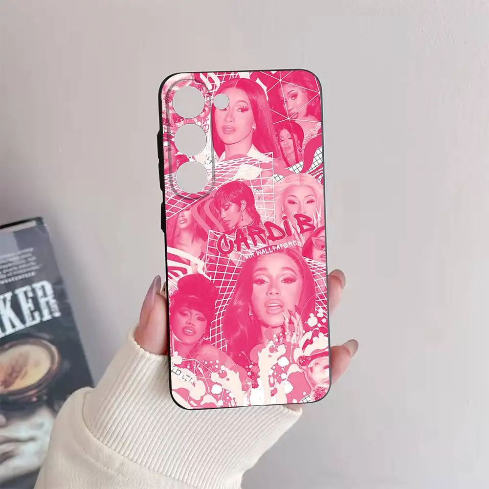 حافظة هاتف Cardi B Am I The Drama لهاتف سامسونج جالاكسي A73,72,51,53,52,71,22,5G,Note,J7,8,9 غطاء أسود ناعم #5