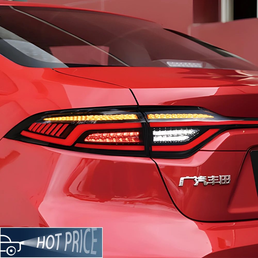 

Для Toyota Corolla Levin 2019-2023 светодиодный автомобильный задний фонарь в сборе, обновленный эффект запуска, динамический через задний фонарь, аксессуары для инструментов