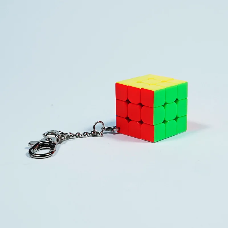 البيع بالجملة من سلاسل المفاتيح المكعبة الصغيرة ذات اللون الصلب ماجيك ريم ميني ليفل 3 ألعاب الأطفال المحمولة #4