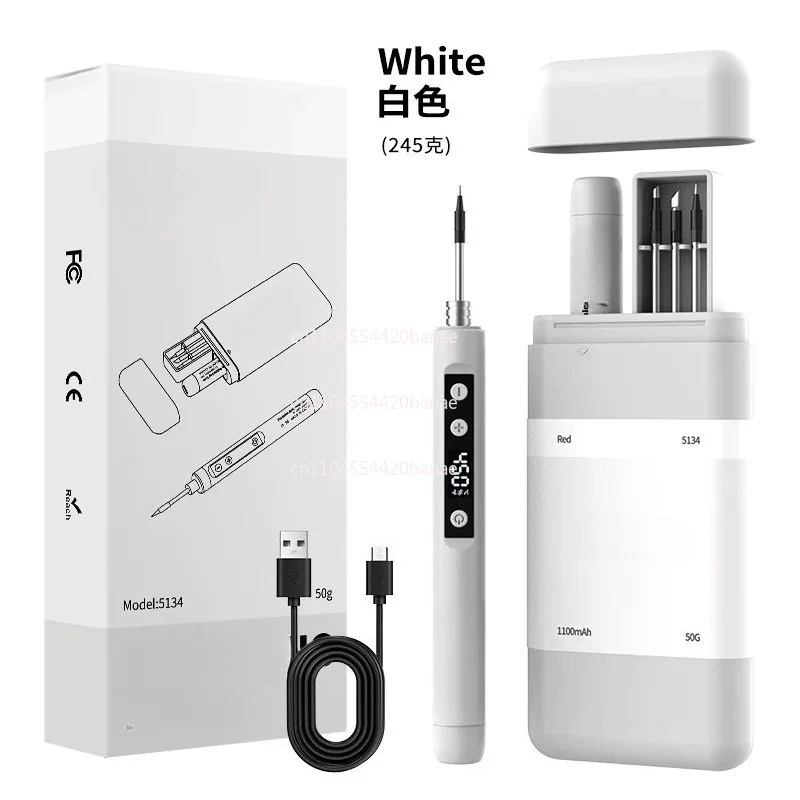 Multifunctional digital display electric soldering iron USB charging, portable repair soldering iron tool pack