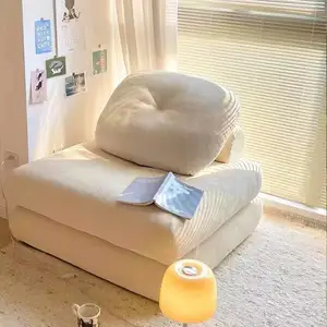 Modernes Cord -Set -Sofa Bett, Futon -Falten, Baumwollwäsche, Cabrio, Freizeitstühle und Schlafzimmer 6 Hauptverkäufe Sonnenblume Falten - №4