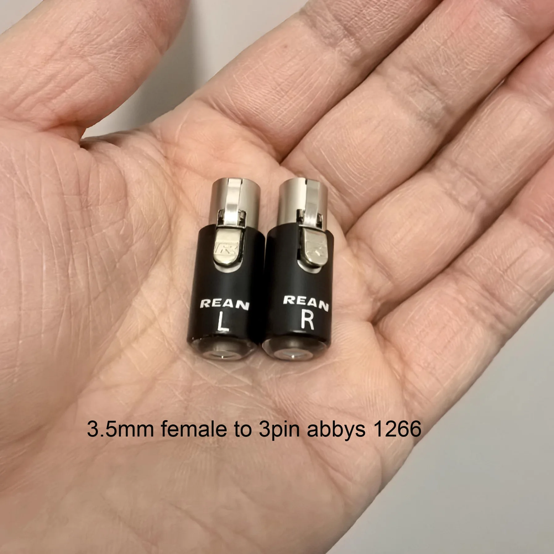 1 Pair 3.5MM 4Pin Mini XLR To 3Pin Mini XLR Female For abbys 1266 Adaptor Connector Adapter