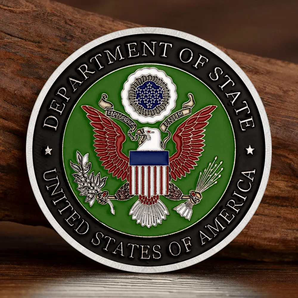 نمط جمجمة فضية قديمة عملات عسكرية أمريكية قسم الولايات المتحدة حارس السواحل البحرية تذكارية عملة هدية قابلة للجمع #6