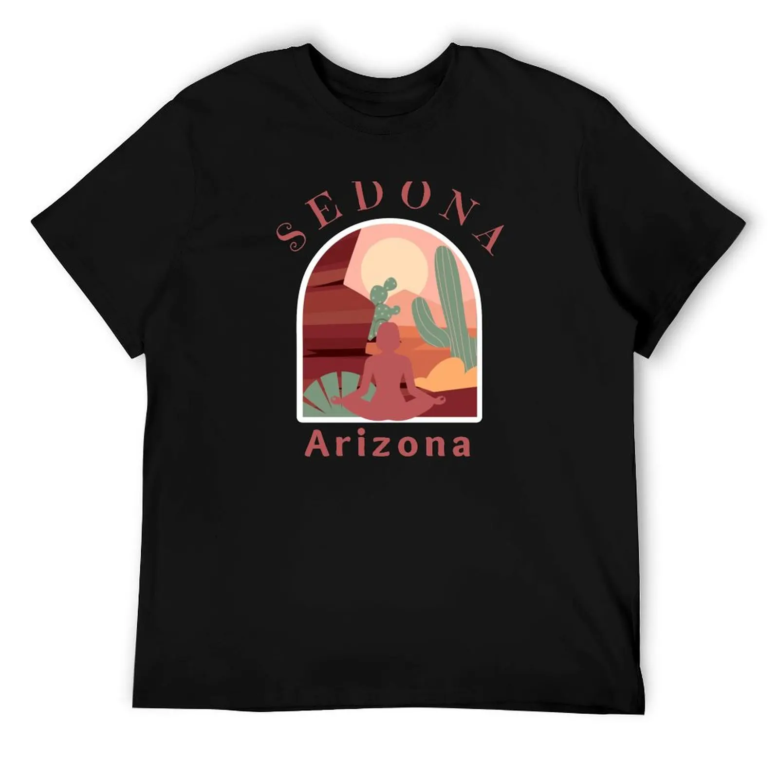 

Spiritual Sedona Arizona- Red Text T-Shirt t shirts for man pack white man graphic t shirt T-Shirt