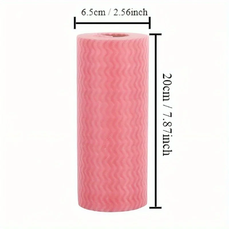 1/2/4Rolls Reusable Versatile Non-woven Cleaning Cloths Dish Rags Kitchen Paper Towels Handy Durable Household Supplies