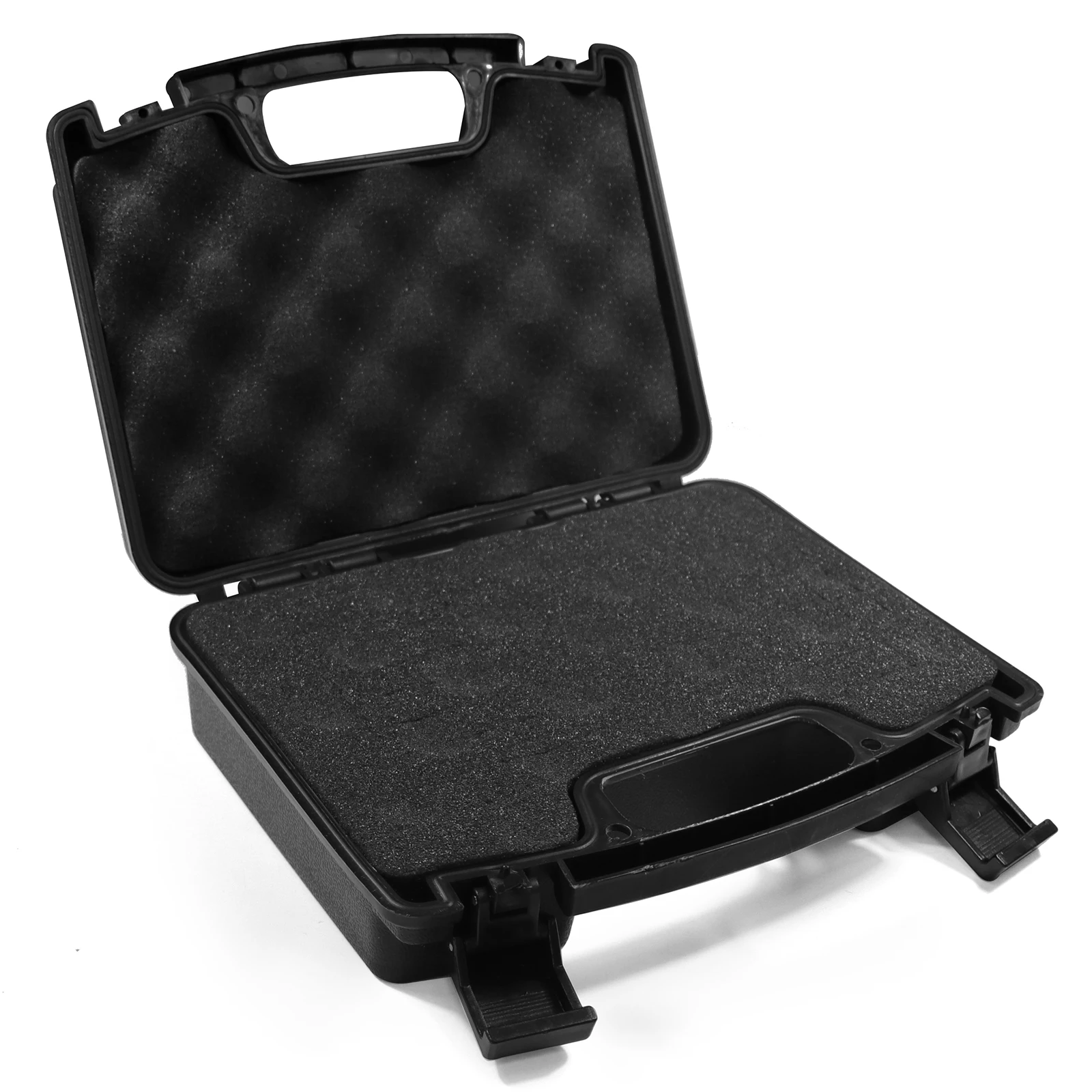 Lockable Pistol Case Waterproof Handgun Hard Case Shockproof Gun Storage Carrying Revolvers Case with Pick and Pluck Foam