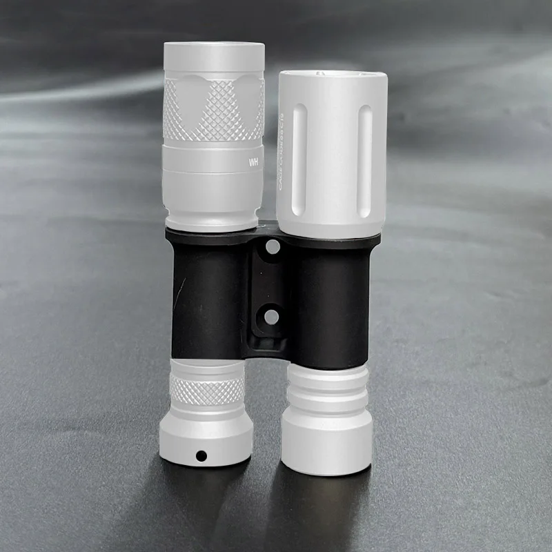 Flashlight Body Tactical Light Lamp Main Accessories fit 18350/16340 Batteries for SF M300 M600 & Modlite PLH-V2 Torch Gear view 4
