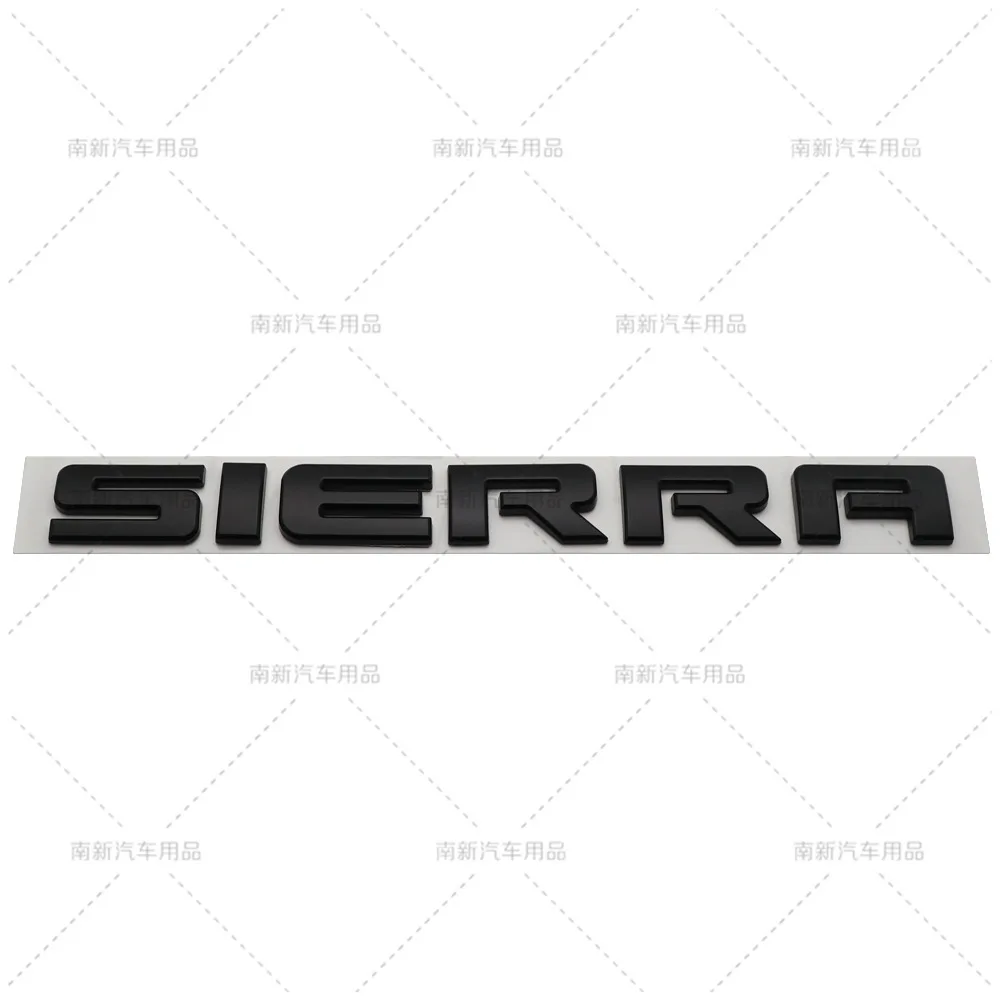 Waterproof Anti Fade SIERRA Logo Tailgate Decal Replacement Badge Mod Parts For GMC Sierra All Series Pickup Truck