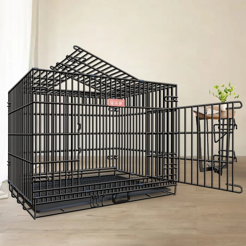 

High Quality Pet Cage Multiple Sizes Kennel Cheap Metal Foldable Wire Iron Basket Pet Dog Cage
