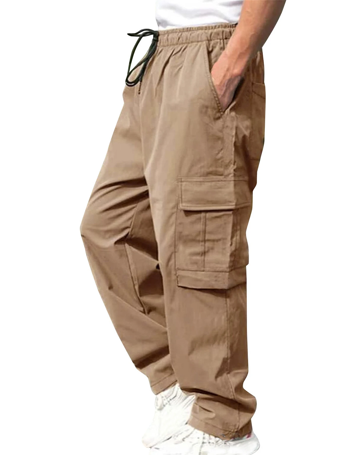 

Летние повседневные легкие армейские длинные брюки, мужские водонепроницаемые быстросохнущие брюки-карго для кемпинга, тактические дышащие брюки