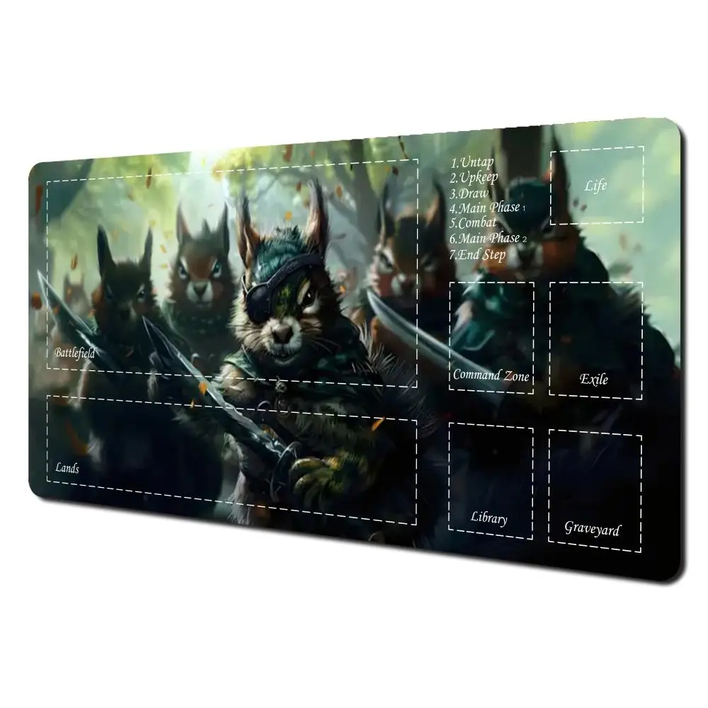 Card playmat Mouse pad Fantasy-themed TCG gamming playmat game play mat Duel pads Beginner Card Battles Commander Gaming Deskpad