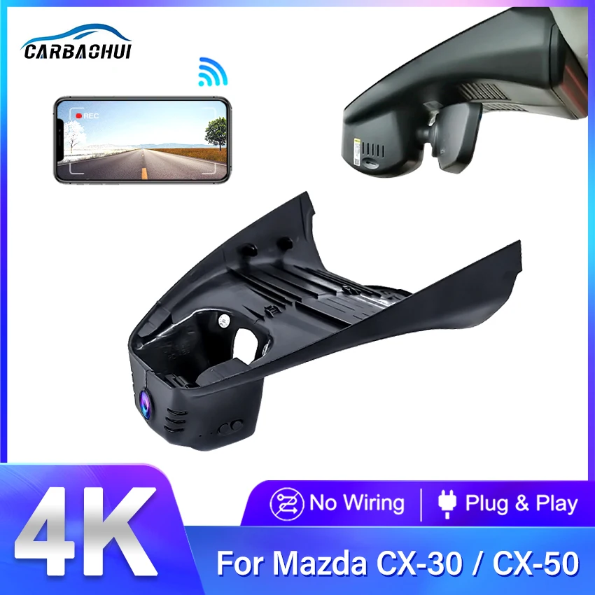 

Car DVR for Mazda CX-30 CX-50 CX30 CX50 EV 2023 2022 2021 2020 Plug and Play 4K Dash Cam Camera Video Recorder Hidden DashCam