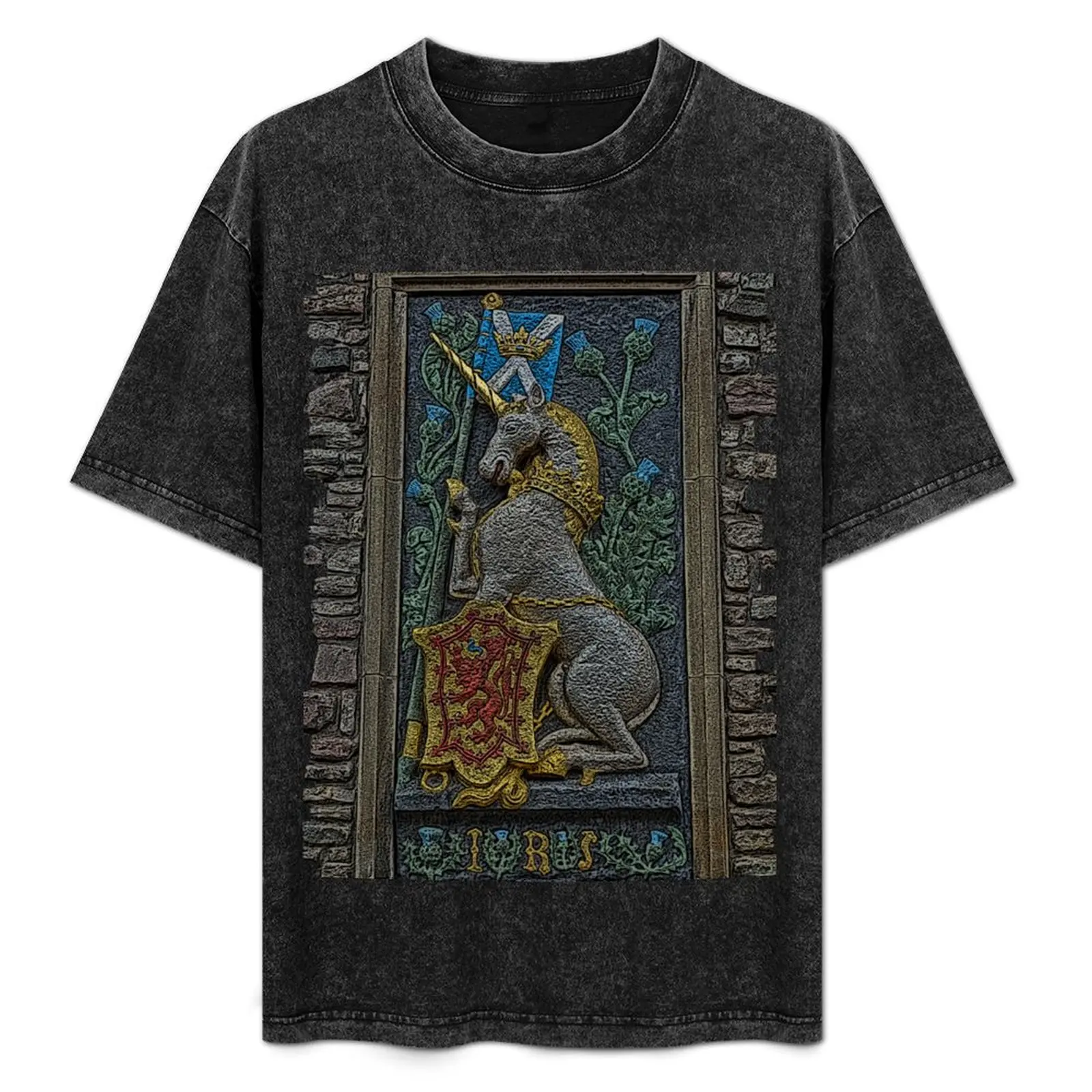 

Scotland's Unicorn T-Shirt Big and Tall Crew Neck Tee