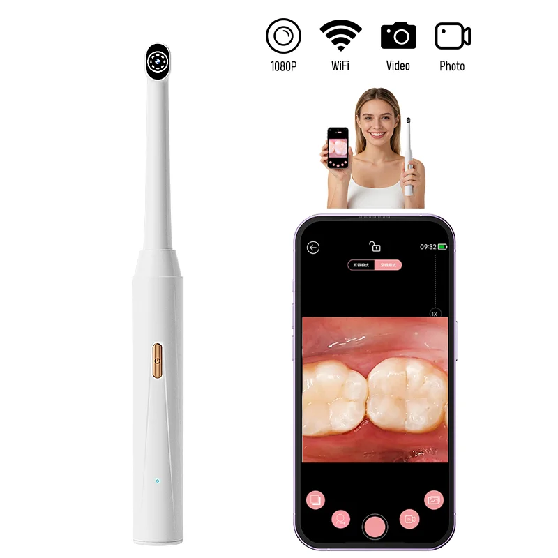 WiFi Endoscope Camera 1080P Photo&Video Home Care System Handheld Visual Endoscope with 8 LED Lights for Xiaomi Huawei iPhone