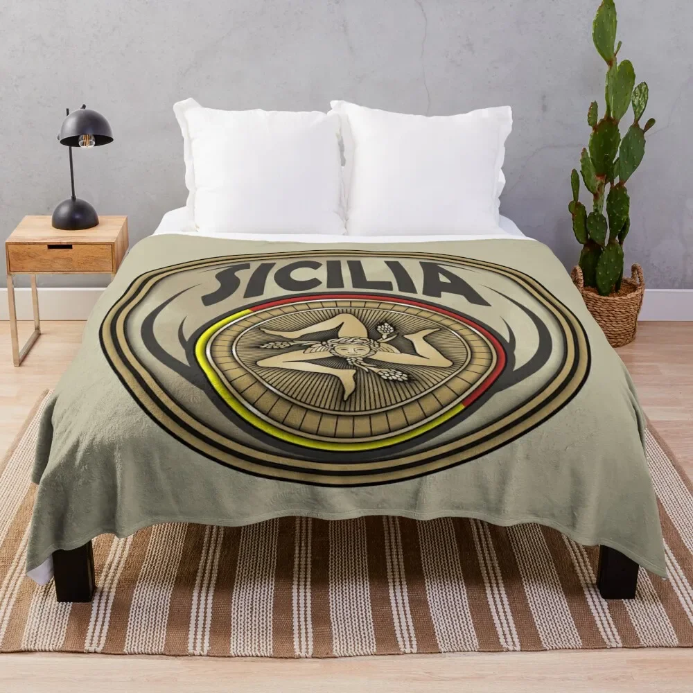 

Sicilia Sicily trinacria symbol Throw Blanket Picnic blankets ands Bed Fashionable Travel Blankets